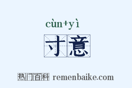 寸意是什么意思的图片